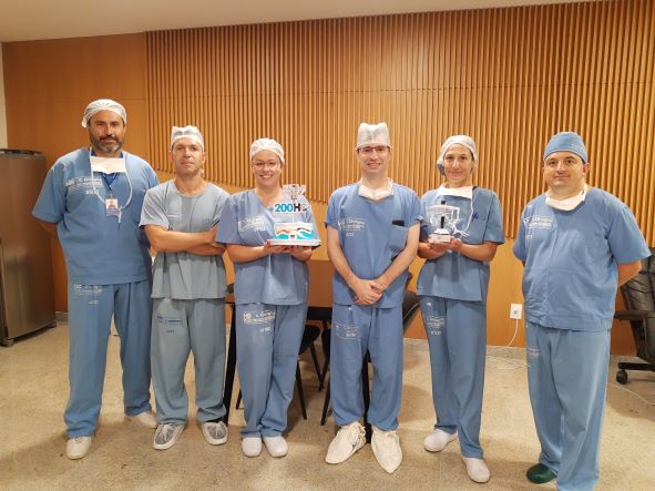  Hospital de Clínicas chega ao marco de 200 cirurgias robóticas