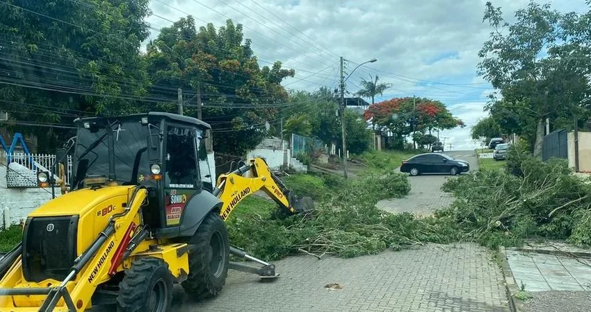 Chuva forte e rajadas de vento causam estragos e transtornos em cidades da Região Metropolitana