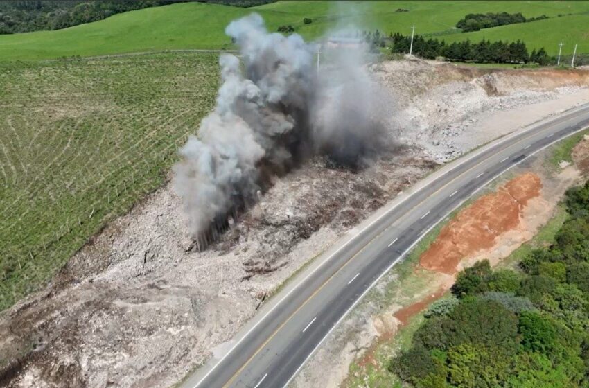  CCR ViaSul divulga detonações na BR-386 em Fontoura Xavier (RS)