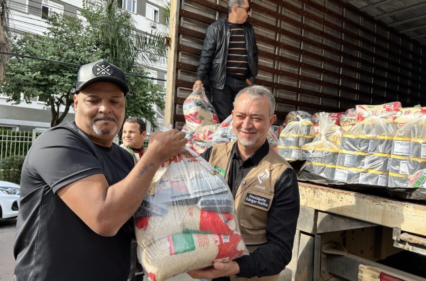 Conab inicia entrega de 68 toneladas de alimentos a famílias atingidas pelas enchentes no RS