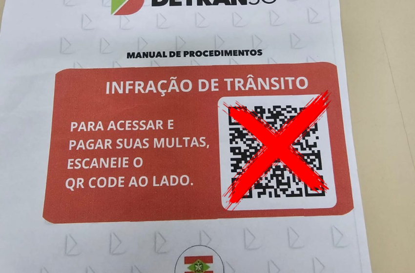 Detran/SC alerta população sobre golpe da multa no para-brisa do carro