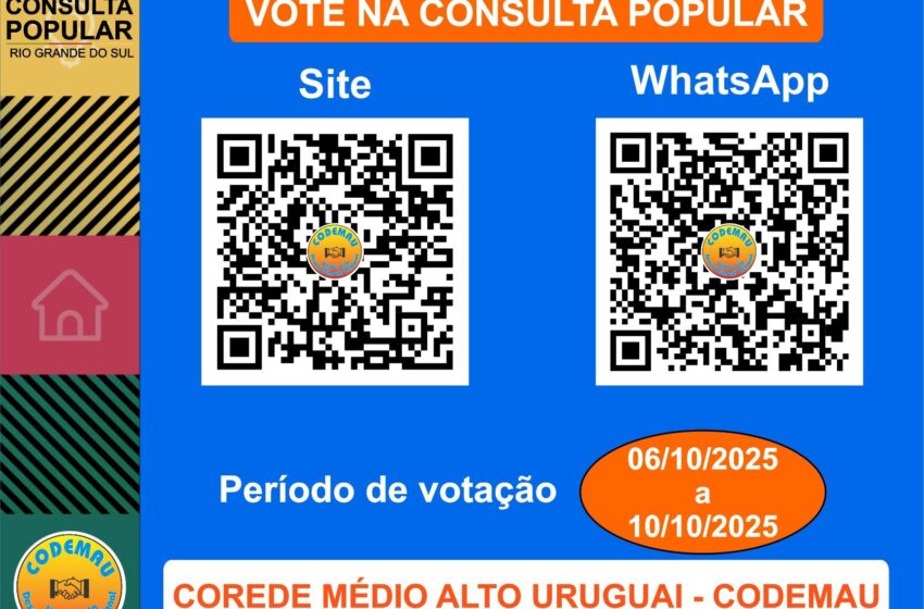  Votação da Consulta Popular 2025 começou nesta segunda-feira,6)