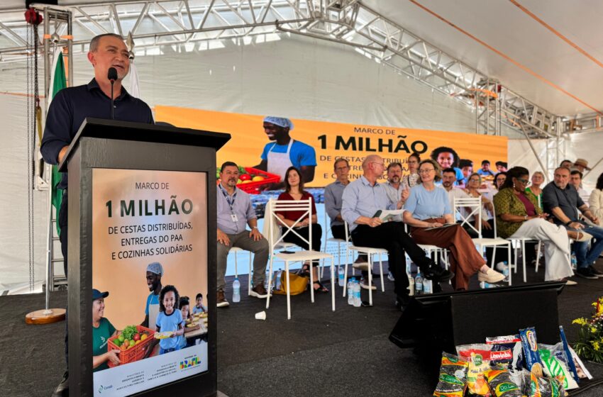  Conab faz ato para marcar a entrega de 1 milhão de cestas e anuncia mais R$ 79 milhões para cozinhas solidárias