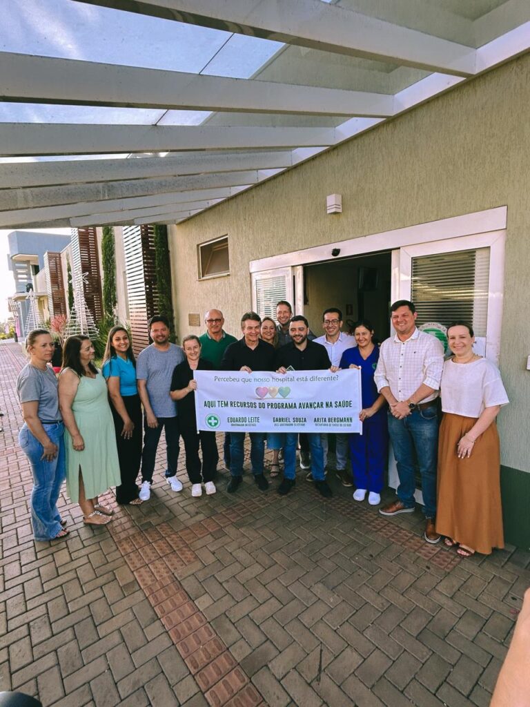 Executivo e Legislativo de Seberi acompanham Vice-Governador Gabriel Souza em visita ao Hospital Pio XII