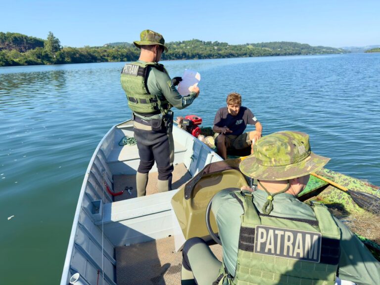 Polícia Ambiental de Frederico Westphalen combate a pesca ilegal