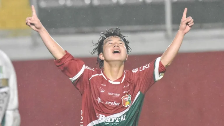 Dá-lhe Japa: Com golaço de Ryuta Takahashi, União goleia Panambi em amistoso